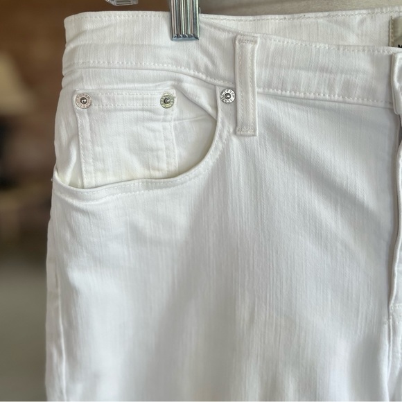 J. Crew Matchstick White Raw Hem Crop Jeans 14/32 - Picture 4 of 12